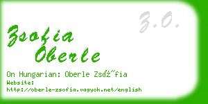 zsofia oberle business card